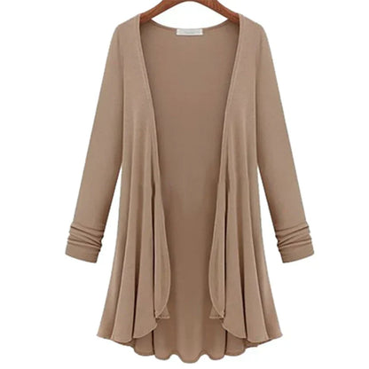 Dames Vest Gebreid met Ruches en Elegant Design