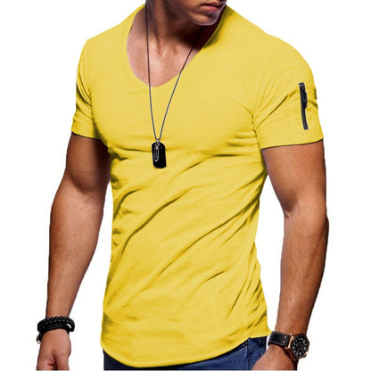 Heren Sportshirt V-hals Milan Casual Stijl
