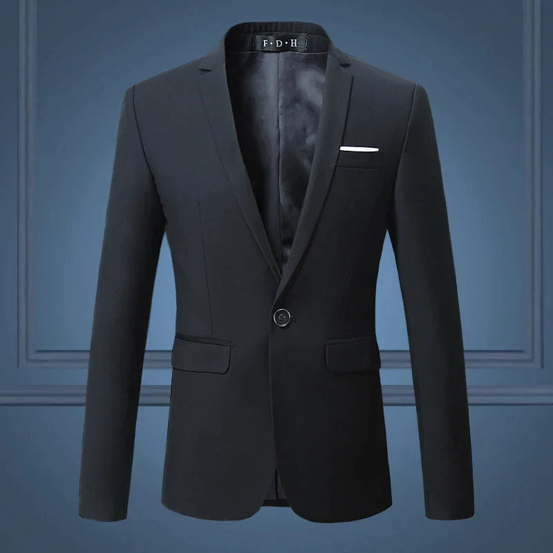 Heren Blazer Klassiek Donkerblauw Maatwerk Stijl