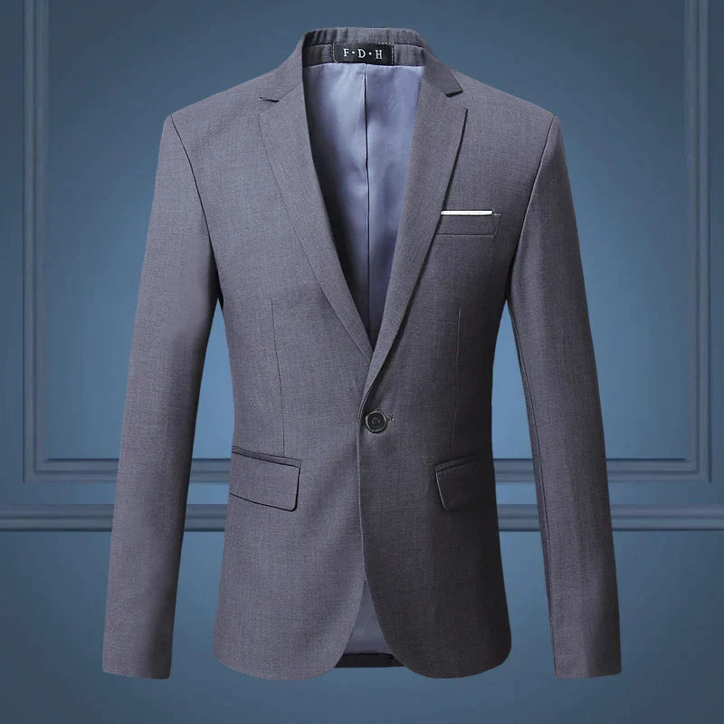 Heren Blazer Klassiek Donkerblauw Maatwerk Stijl - Mode Vibes