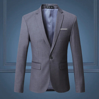 Heren Blazer Klassiek Donkerblauw Maatwerk Stijl - Mode Vibes