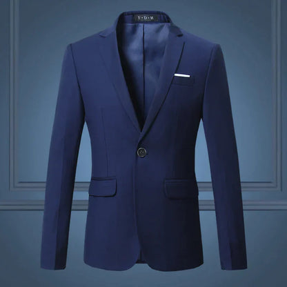 Heren Blazer Klassiek Donkerblauw Maatwerk Stijl