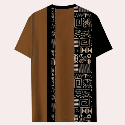 Kleurrijke Heren T-Shirt met Blokstrepen - Milo