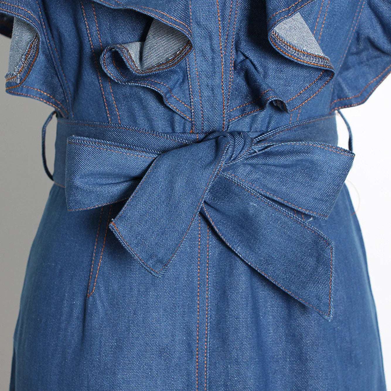 Stijlvolle Sexy Denim Mini Jurk