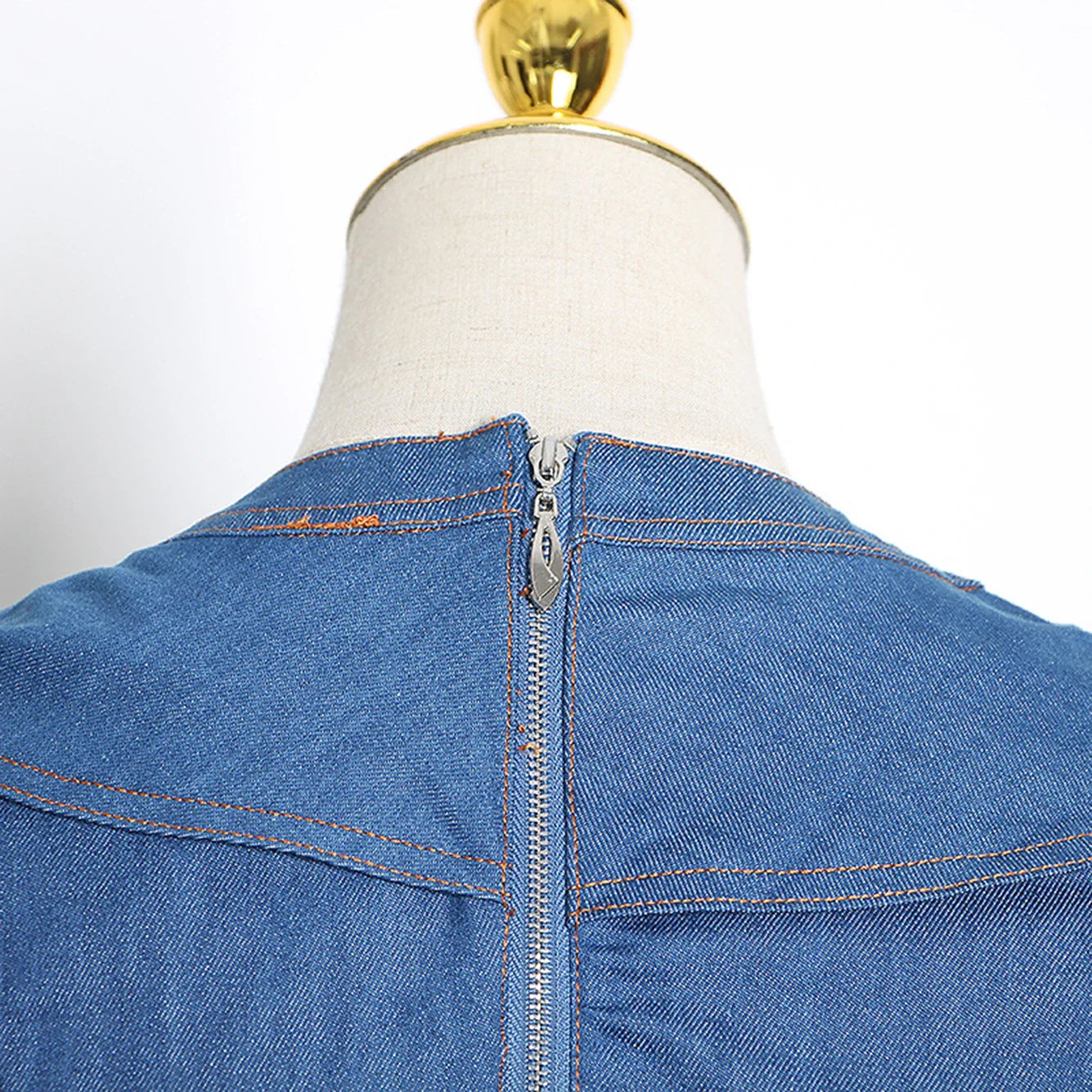Stijlvolle Sexy Denim Mini Jurk