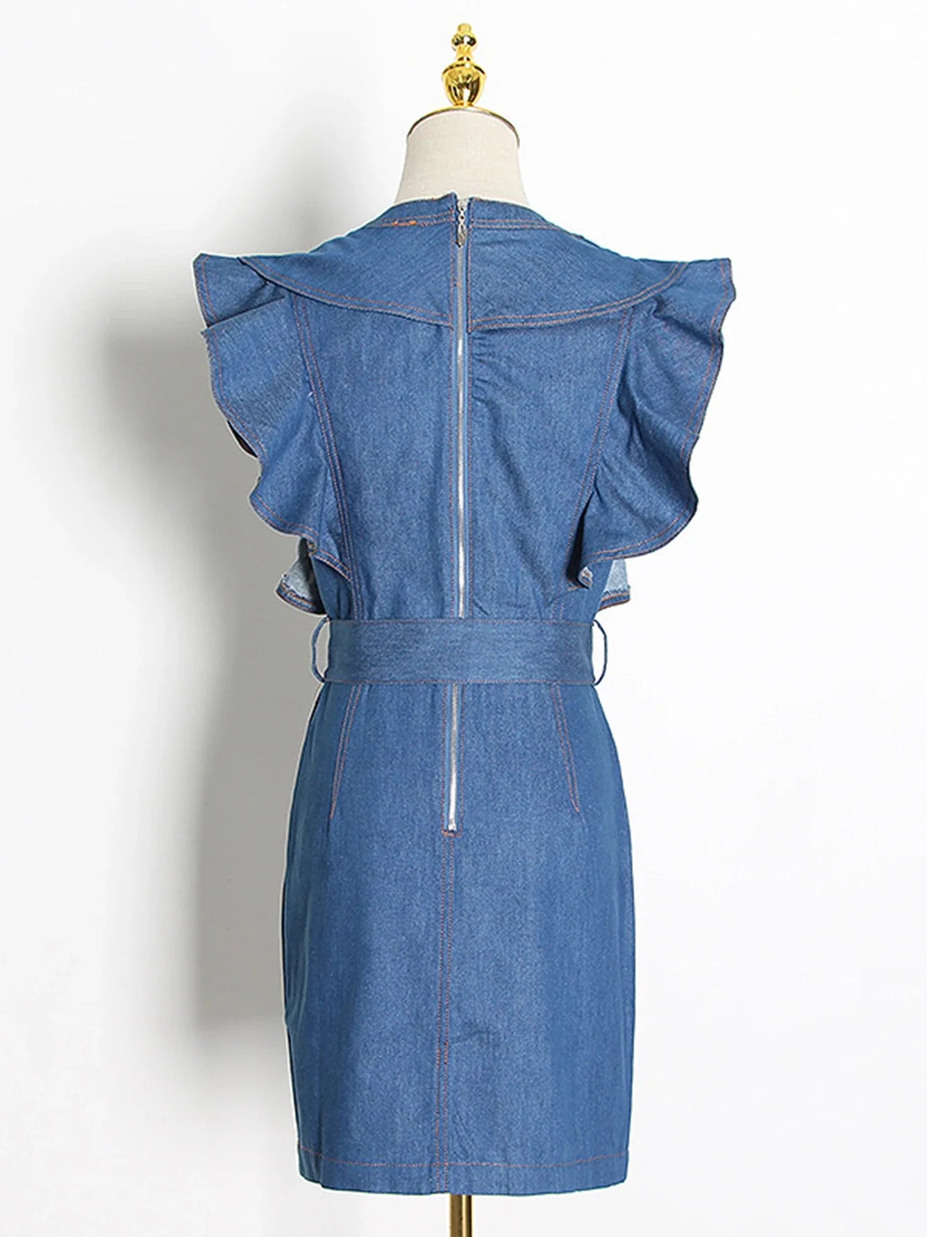 Stijlvolle Sexy Denim Mini Jurk