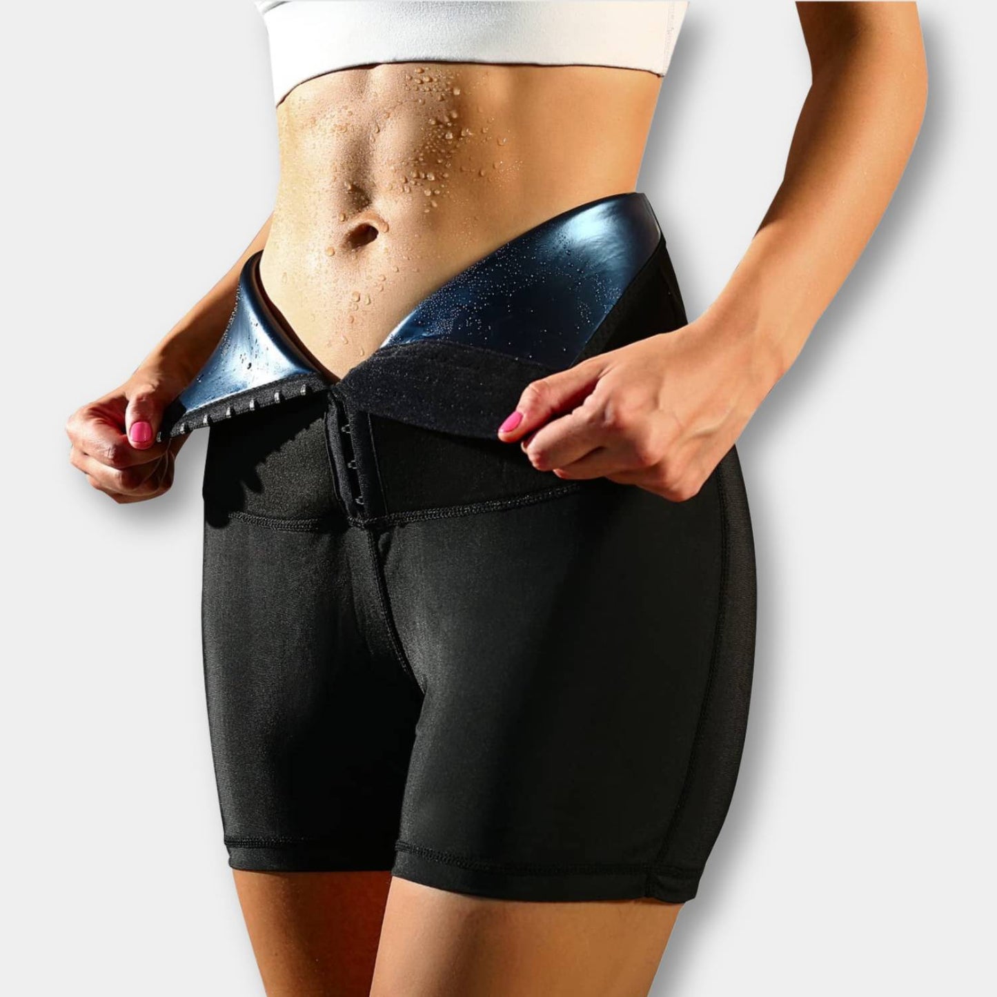 Sauna Broek met Taille Trainer voor Buikvet Verbranding - Mode Vibes