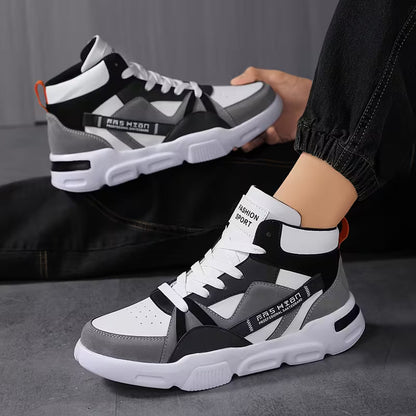 Sneakers Hoge Antislip Zool Vetersluiting Comfortabel - Mode Vibes