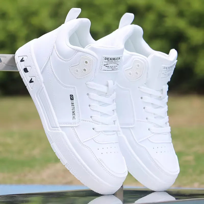 Hoge Sneakers met Vetersluiting Sportief Design - Mode Vibes
