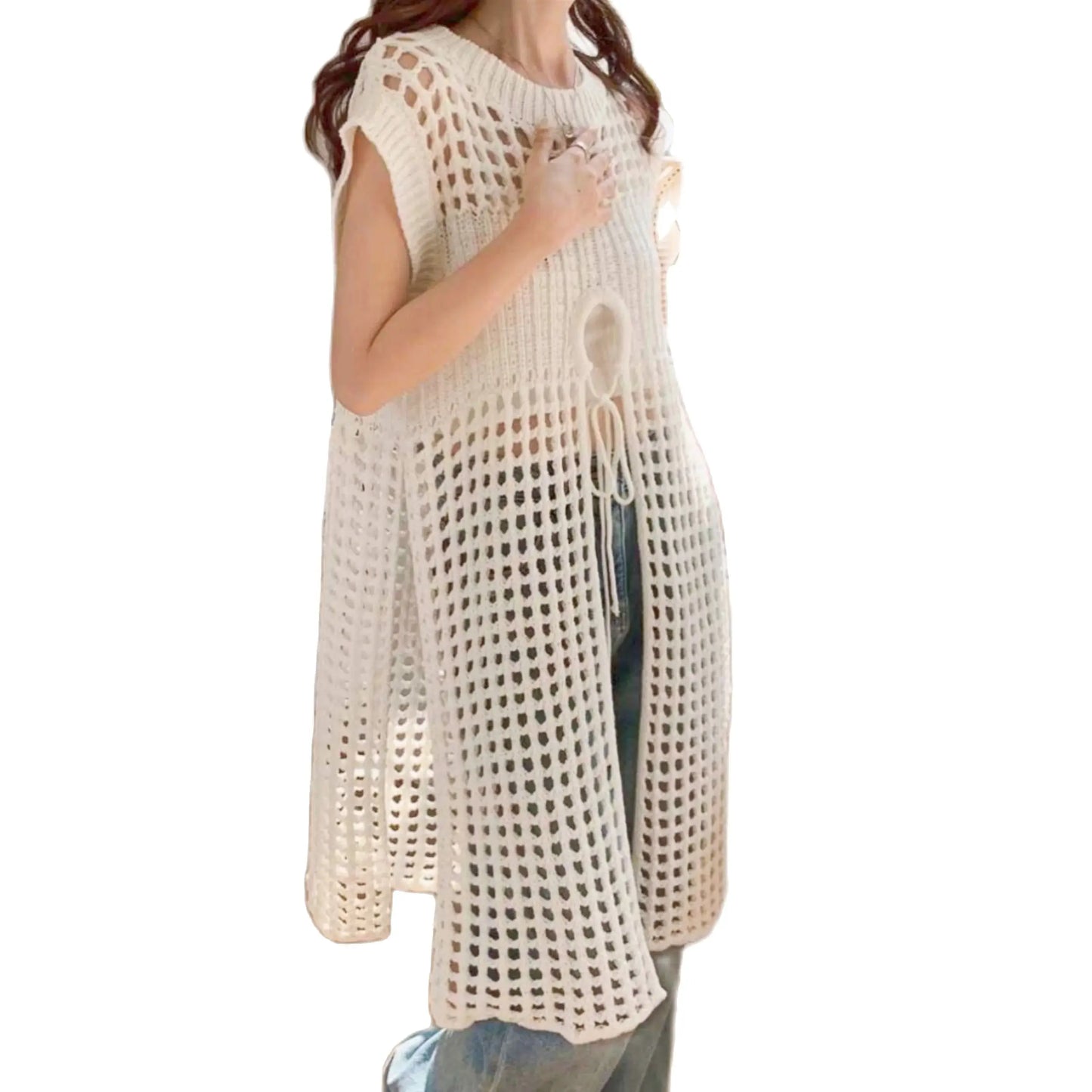 Aurora Elegante Hollow Lace Jurk