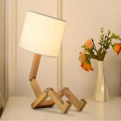 Houten Bureaulamp Flexibel met LED Verlichting - Mode Vibes