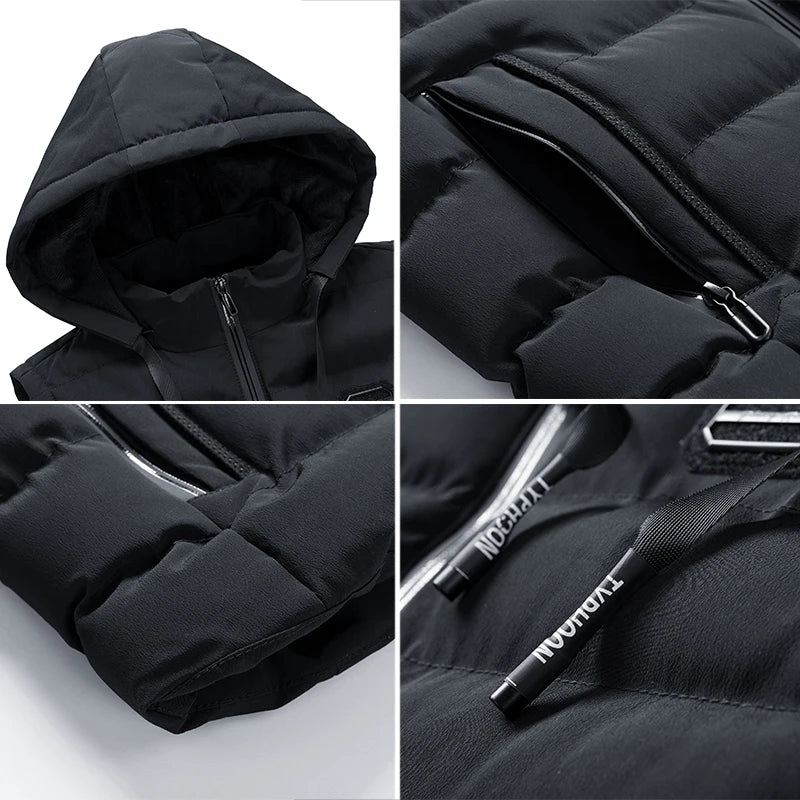 Ruiz Heren Mouwloos Vest met Capuchon