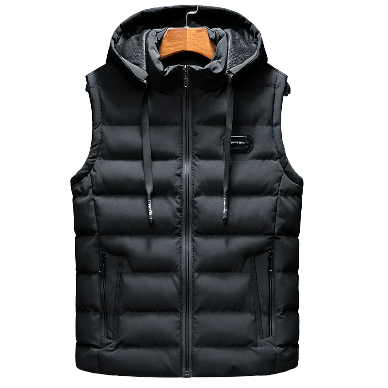 Ruiz Heren Mouwloos Vest met Capuchon