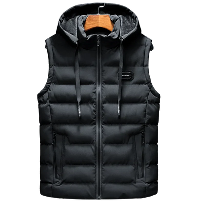 Ruiz Heren Mouwloos Vest met Capuchon