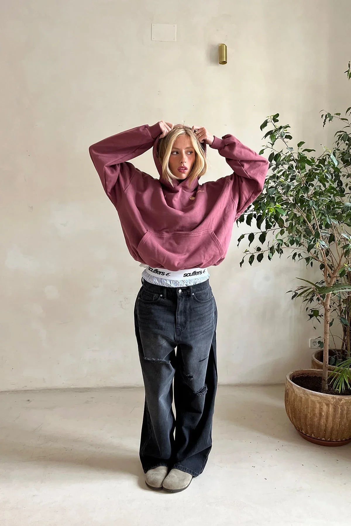 Dames Hoodie Relaxed Fit Luxe Stof - Mode Vibes