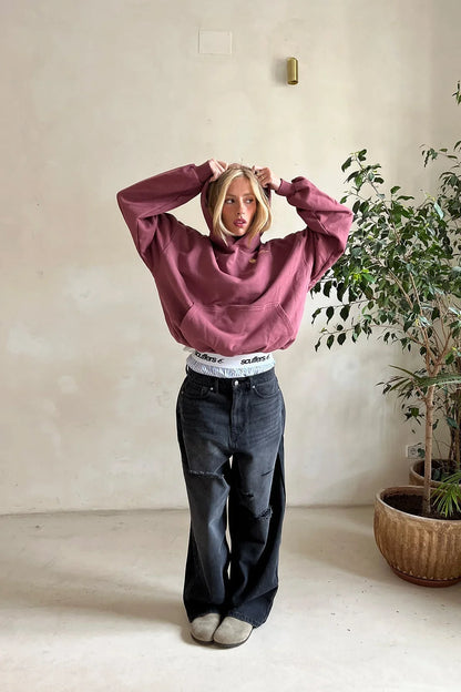 Dames Hoodie Relaxed Fit Luxe Stof - Mode Vibes