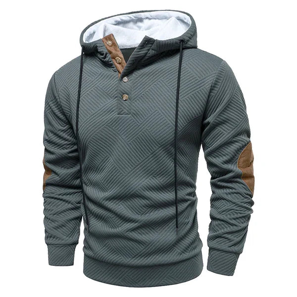 Heren Hoodie Sweater Warm en Comfortabel met Knopen - Mode Vibes