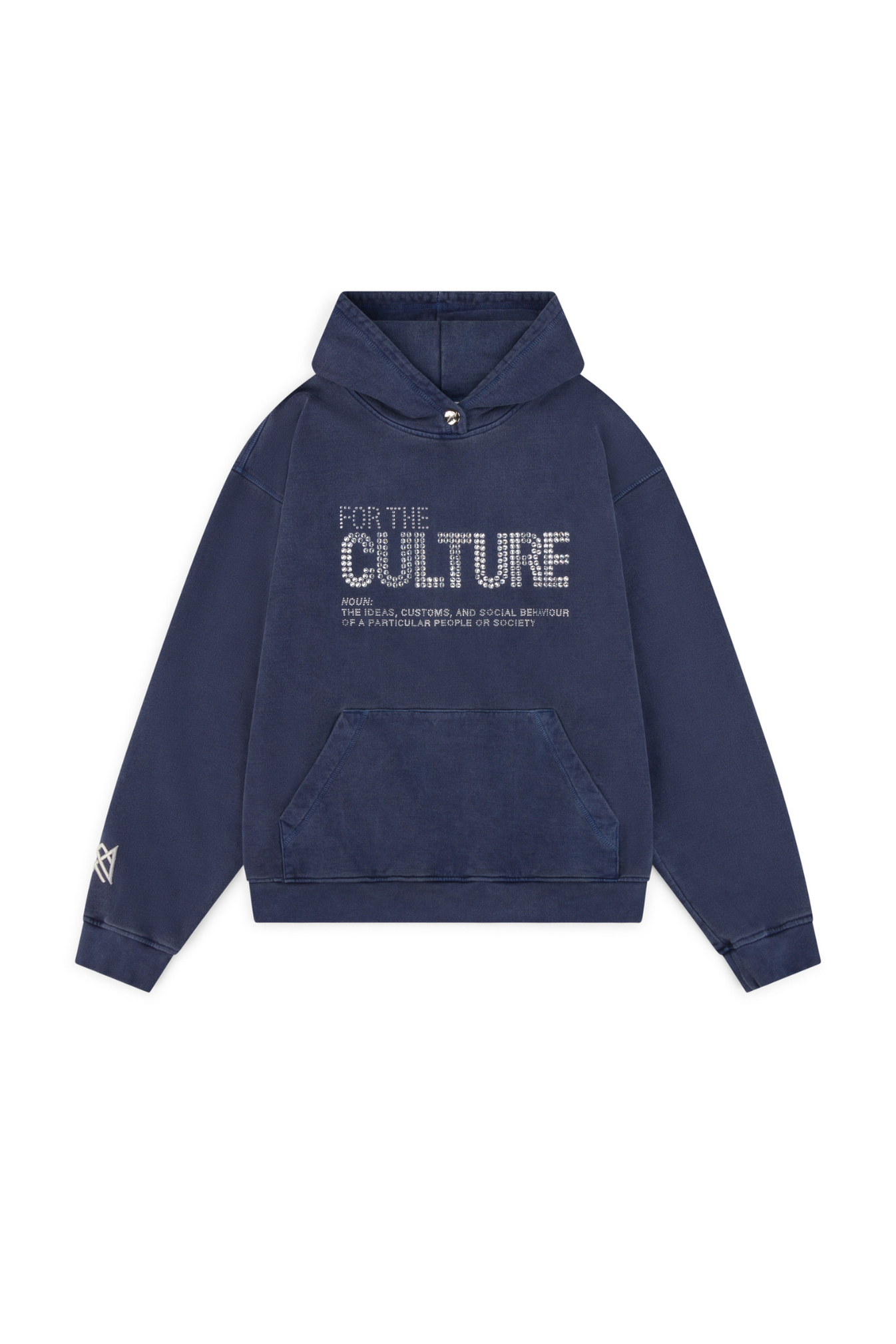 Hoodie met Glitter Opdruk en Kangoeroezak - Mode Vibes