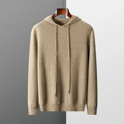 Cashmere Hoodie met Capuchon en Trekkoord - Mode Vibes
