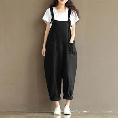 Stijlvolle Chic Loose Solid Jumpsuit voor Dames