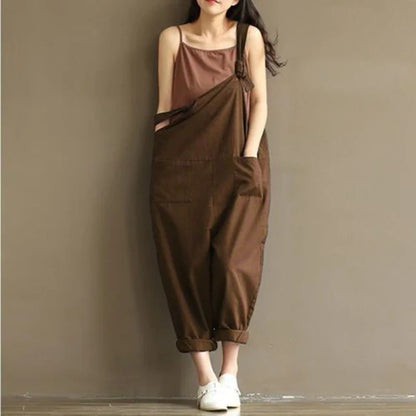 Stijlvolle Chic Loose Solid Jumpsuit voor Dames
