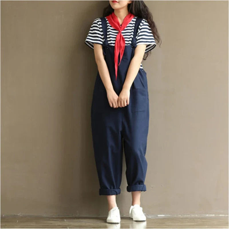 Stijlvolle Chic Loose Solid Jumpsuit voor Dames