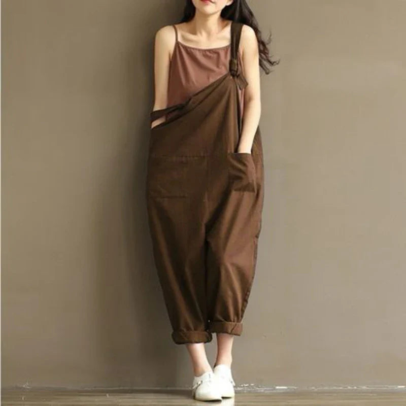 Stijlvolle Chic Loose Solid Jumpsuit voor Dames