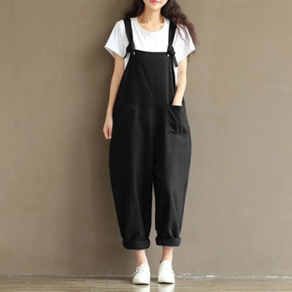 Stijlvolle Chic Loose Solid Jumpsuit voor Dames