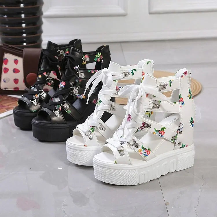 LunaChic Stijlvolle Zomerse Platform Sandalen