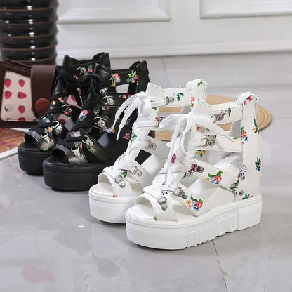 LunaChic Stijlvolle Zomerse Platform Sandalen