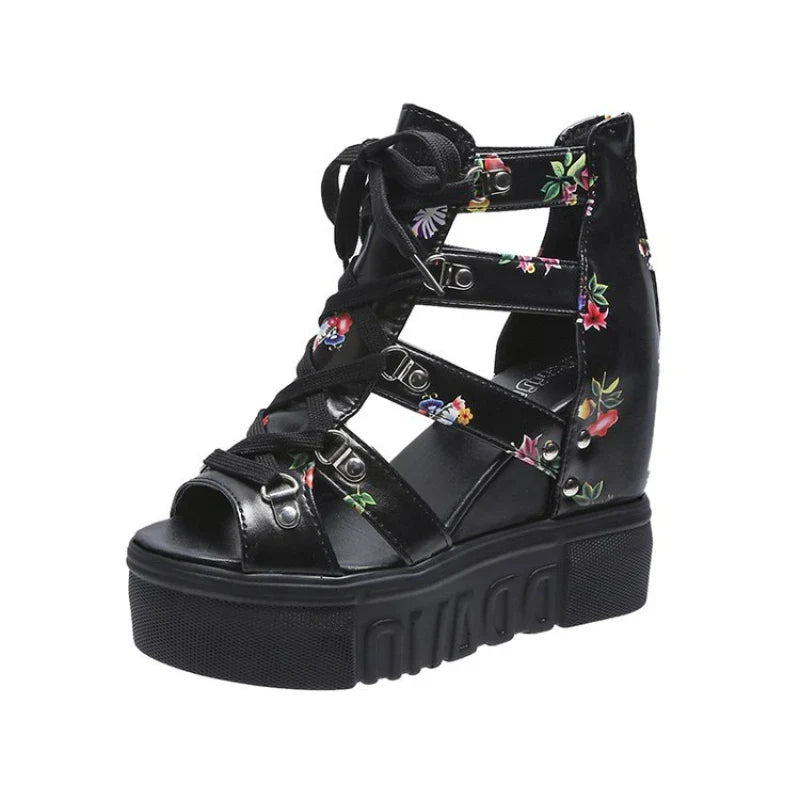 LunaChic Stijlvolle Zomerse Platform Sandalen