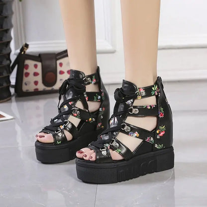 LunaChic Stijlvolle Zomerse Platform Sandalen