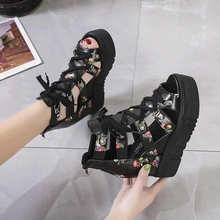 LunaChic Stijlvolle Zomerse Platform Sandalen
