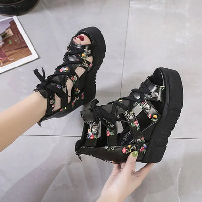 LunaChic Stijlvolle Zomerse Platform Sandalen