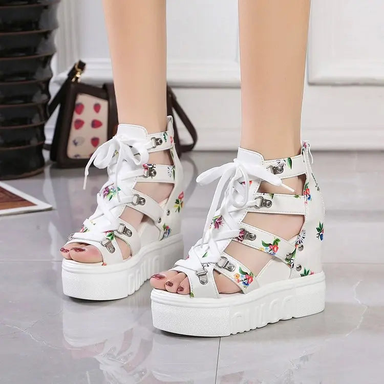 LunaChic Stijlvolle Zomerse Platform Sandalen