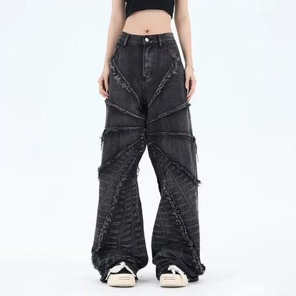 Houzhou Punk Black Jeans