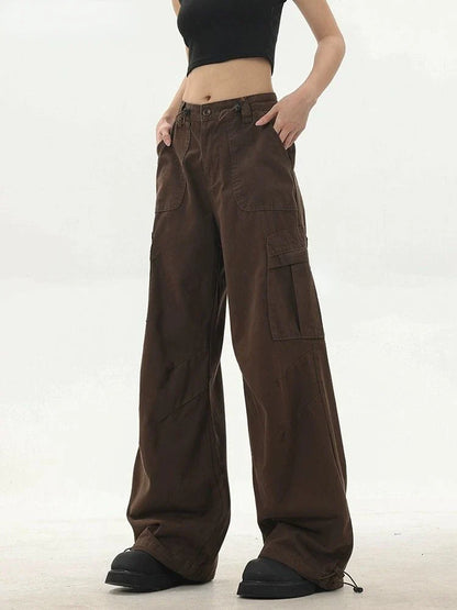 Vintage Cargo Broek voor Vrouwen - Y2K Stijl