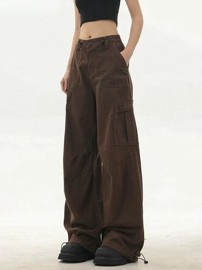 Vintage Cargo Broek voor Vrouwen - Y2K Stijl