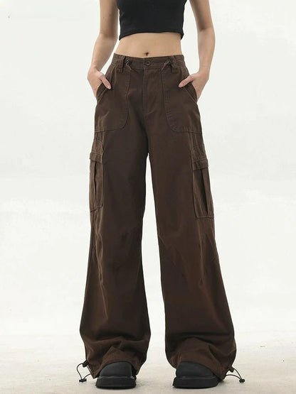 Vintage Cargo Broek voor Vrouwen - Y2K Stijl
