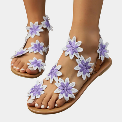 Vrouwelijke Sandalen met Bloemenprint voor Dames