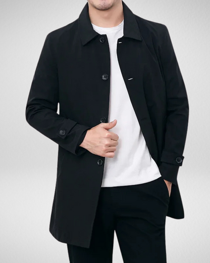 Heren Overcoat Waterafstotend Stijlvol Warm