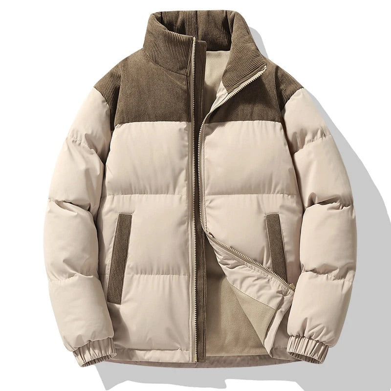 Heren Pufferjack Warm Gewatteerd Winterjas - Mode Vibes