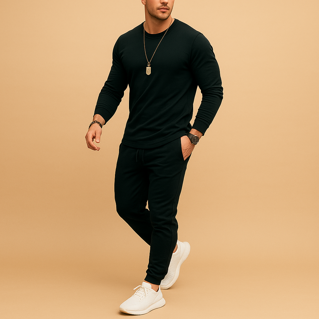 Heren Trainingspak Slim Fit Joggingbroek en Sweater