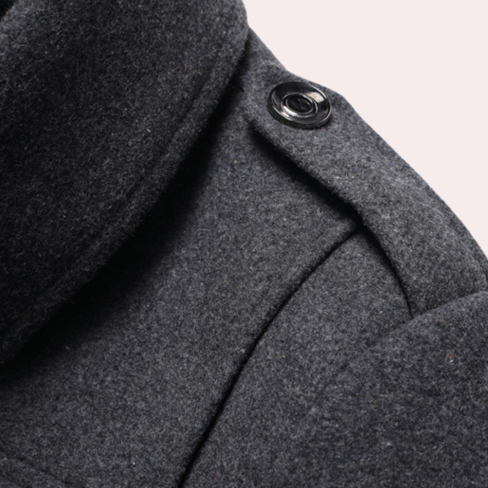 Heren Trenchcoat Waterdicht Met Thermische Voering