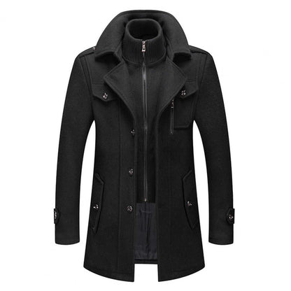Heren Trenchcoat Waterdicht Met Thermische Voering