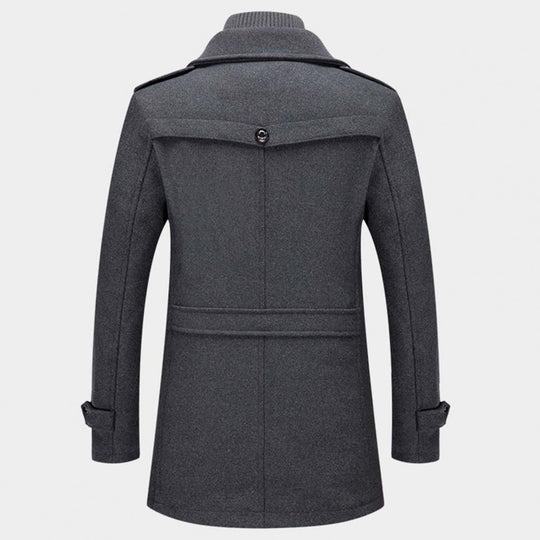 Heren Trenchcoat Waterdicht Met Thermische Voering