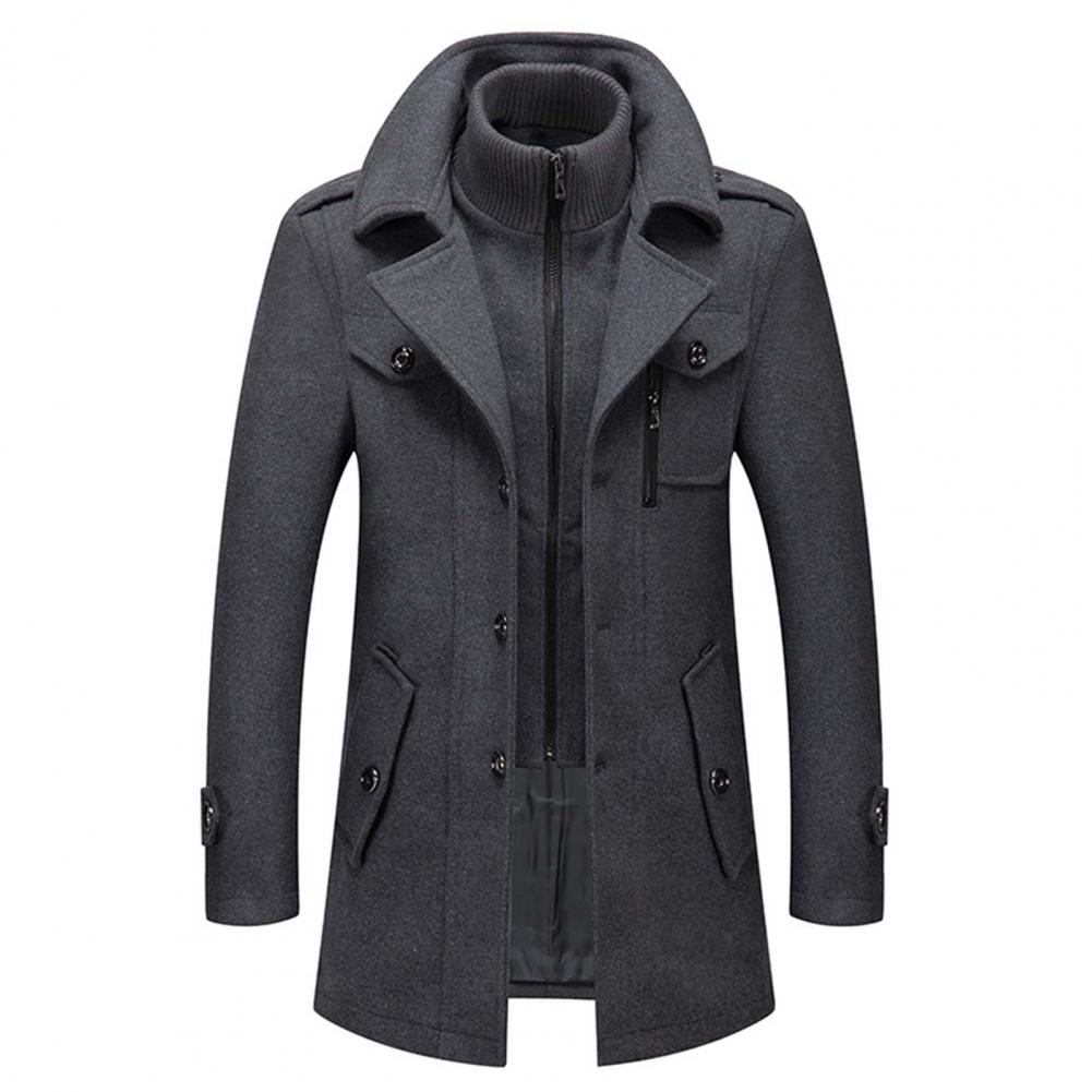 Heren Trenchcoat Waterdicht Met Thermische Voering