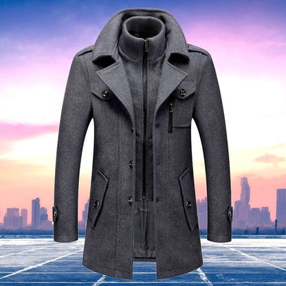 Heren Trenchcoat Waterdicht Met Thermische Voering