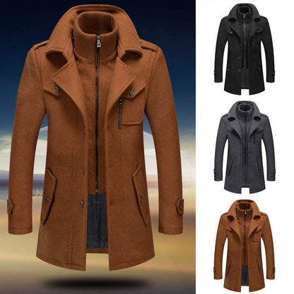 Heren Trenchcoat Waterdicht Met Thermische Voering
