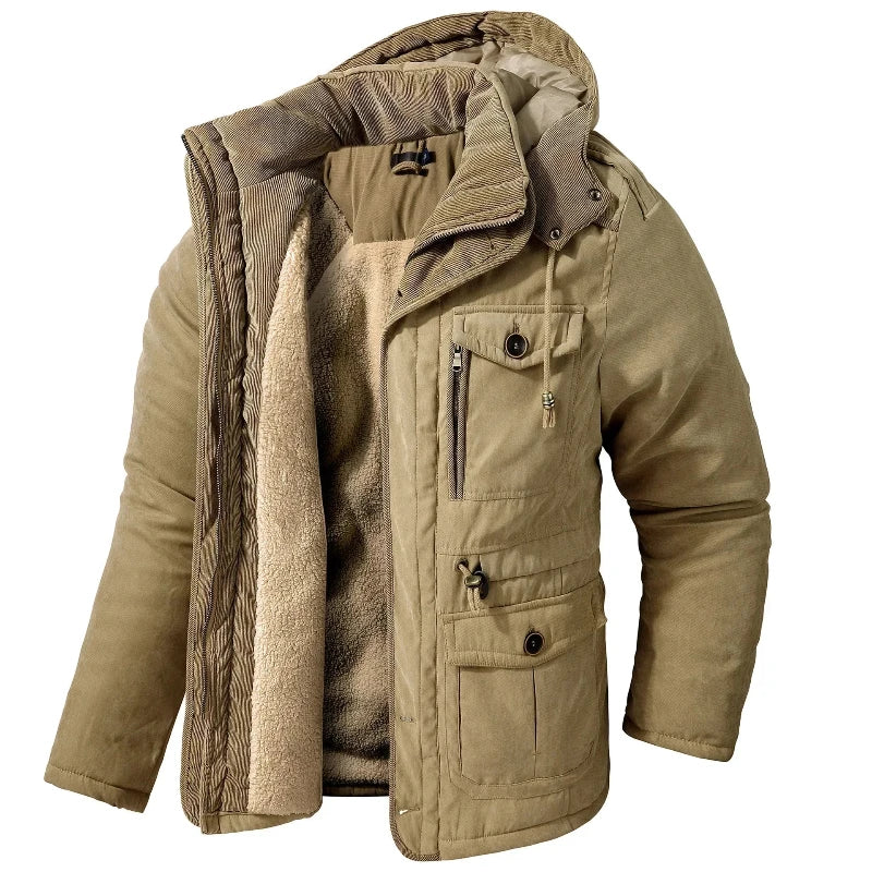 Heren Winterjas Waterafstotend met Fleecevoering Warm - Mode Vibes